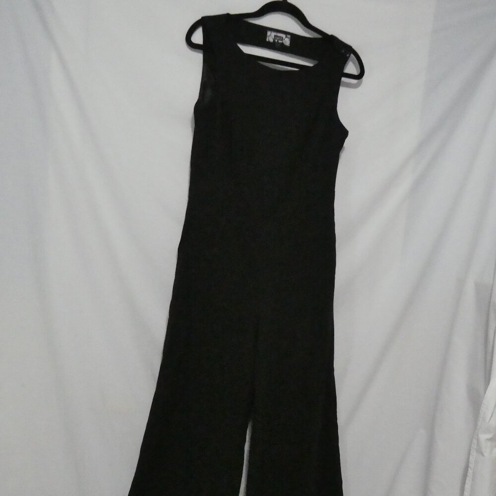 NEXT | size 12 | Chic Black Wide-Leg Jumpsuit | Side Zip Closure